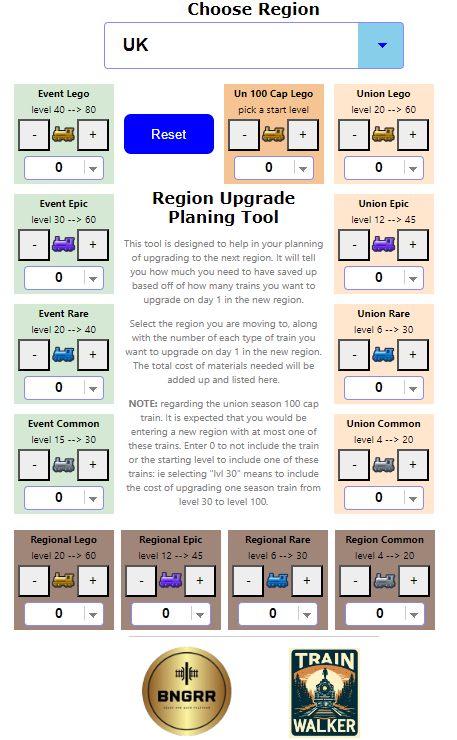 Region Crossover Planning Tool